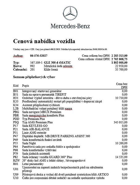 Mercedes-Benz GLE (2026) 300 d 4MATIC - fotka 21 z 23