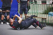 Mistrovství republiky strongmanů v Golčově Jeníkově, kde Mostečan Josef Hojdar vybojoval stříbro.
