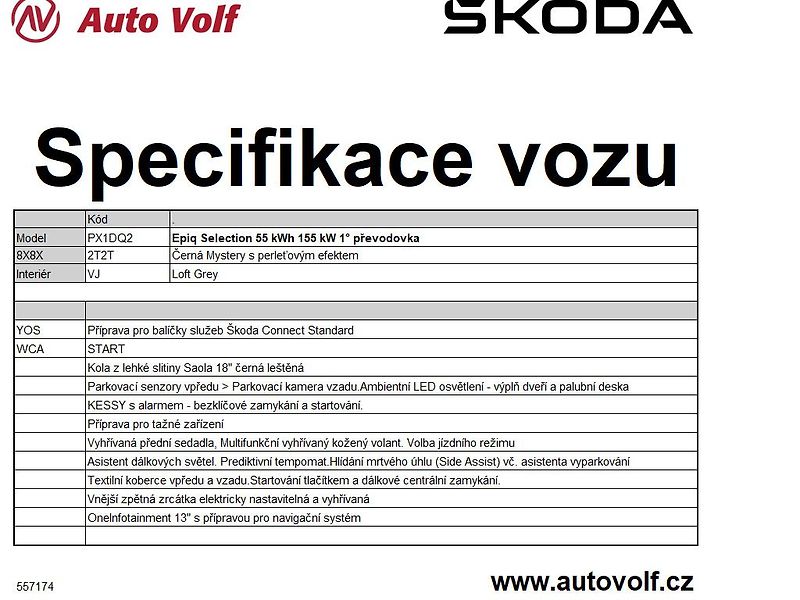Škoda Epiq Edice Start 55kWh 155kW - fotka 2 z 10