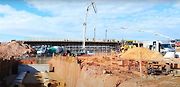 Stavba dálnice D6 u Hořesedel