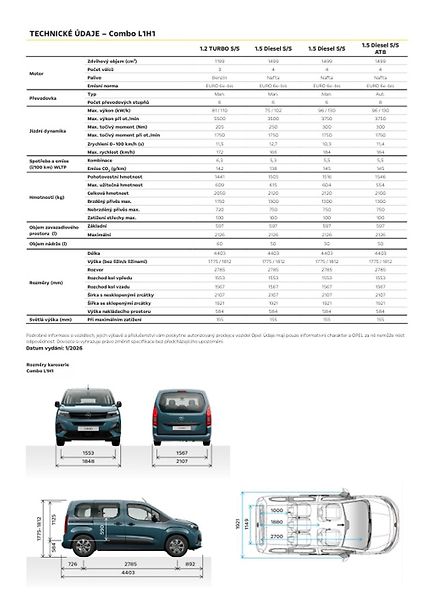 Opel Combo (2026) L1H1 Ed. Plus 1.2 TURBO 110k - fotka 9 z 9