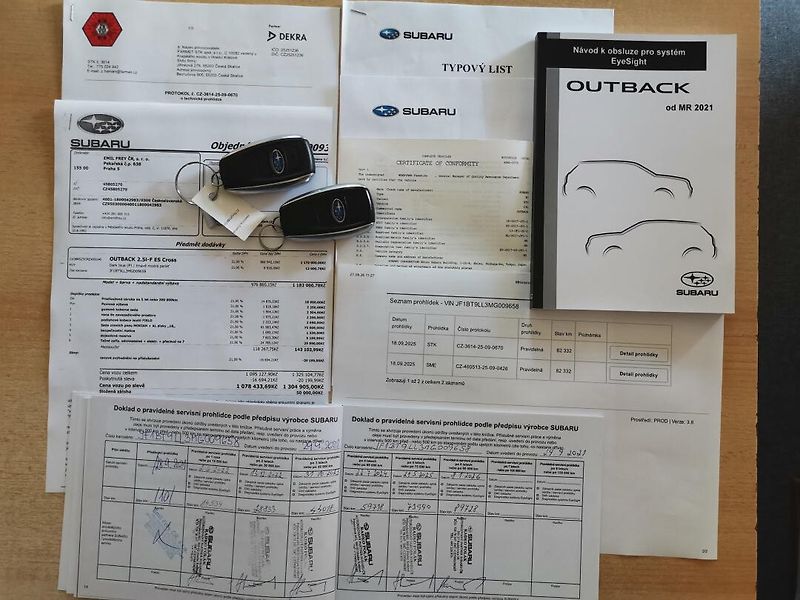 Subaru Outback (2021) 2.5i 124kw F Cross ČR 1maj! - fotka 20 z 32