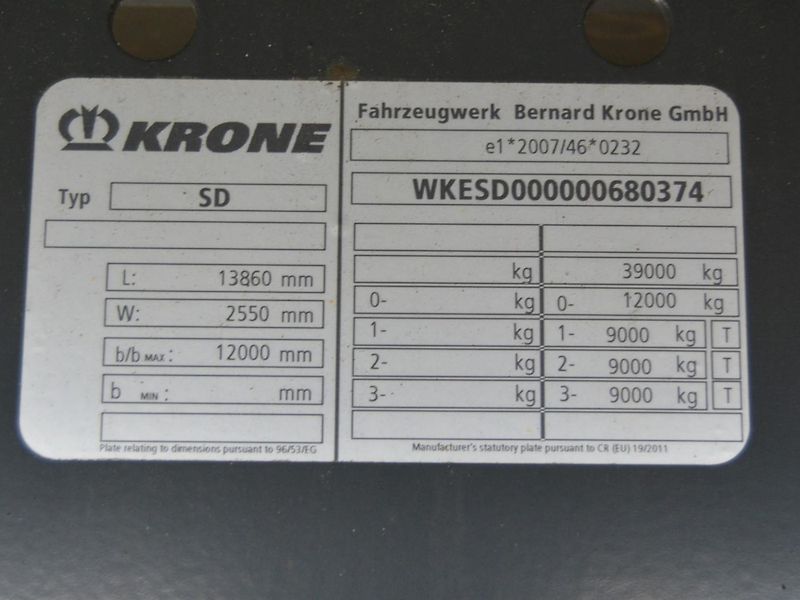 Krone SD ProfiLiner  standard SAF - fotka 21 z 26