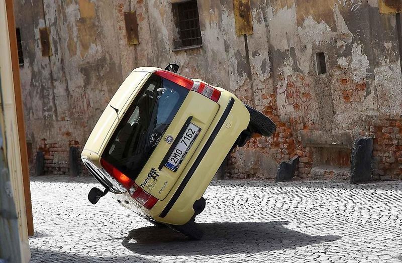 Z natáčení komedie Když se zhasne v Olomouci