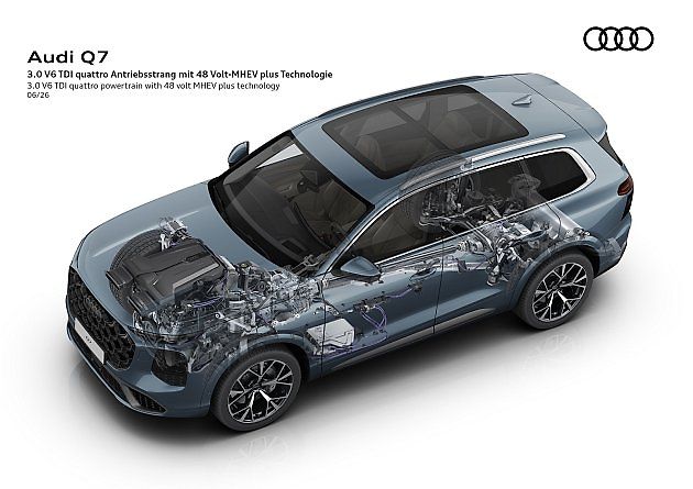 Rentgenový snímek znázorňuje pohon., zdroj: Se svolením Audi