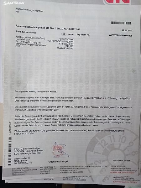 Volkswagen Scirocco 53B, Investiční vůz - fotka 39 z 42