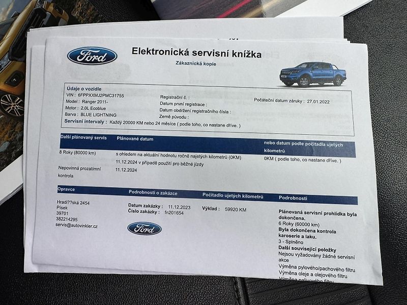 Ford Ranger Limited 157kw + tažné z. - fotka 48 z 54