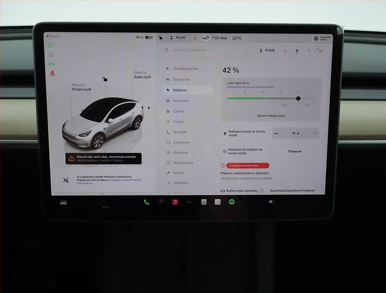 Tesla Model Y (2022) Long Range AWD 79kWh, SoH 89% - fotka 15 z 22