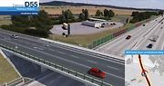 V místě křížení D55 se silnicí III/4353 Grygov – Velký Týnec vznikne mimoúrovňová křižovatka Velký Týnec. Čerpací stanice bude napojena z přeložky silnice I/55.