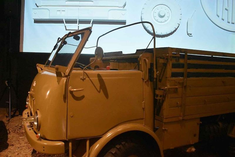 Tatra 805 Komando v kopřivnickému muzeu nákladních vozů Tatra.