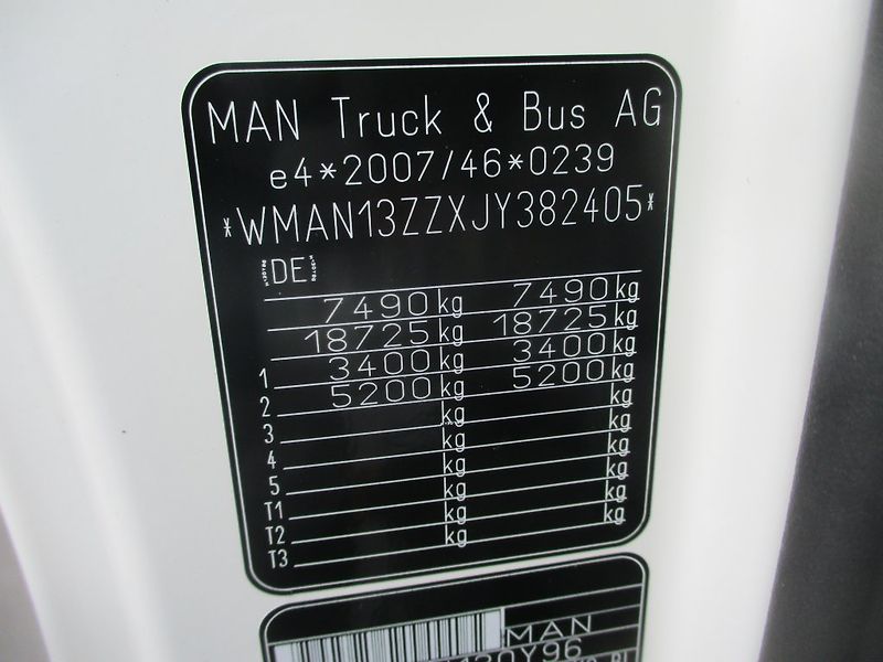 MAN TGL 8.190, lůžko, hydraulické - fotka 16 z 19