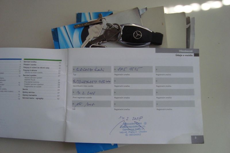 Mercedes-Benz Třídy C (2008) 220CDi,AUT,ČR,Servisní kniha - fotka 60 z 65