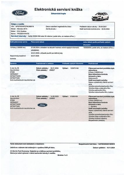 Ford Mondeo (2021) TREND/ WINTER paket/tažné - fotka 16 z 18