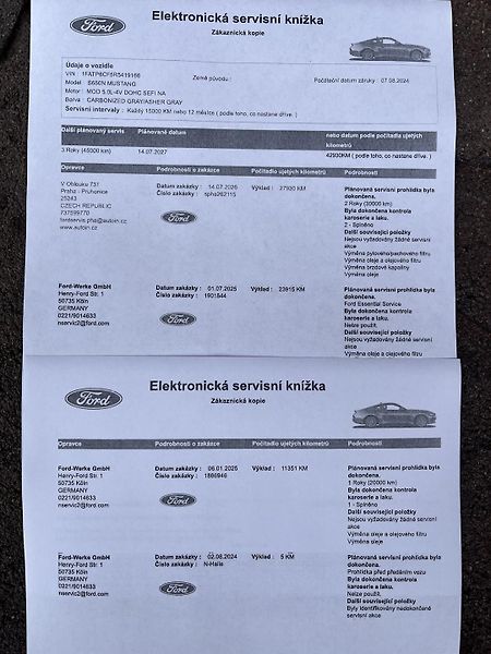 Ford Mustang (2024) 5.0 GT Perform 328 kW Man, DPH - fotka 45 z 46