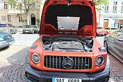 Sraz vozů značky Mercedes na Karlově náměstí v Kolíně.