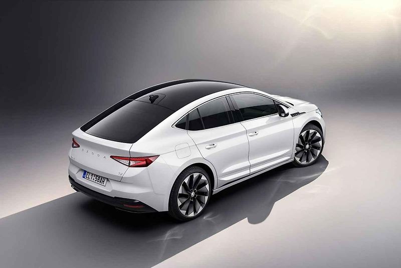 Sériová výroba modelu Škoda Enyaq Coupé iV v Mladé Boleslavi.