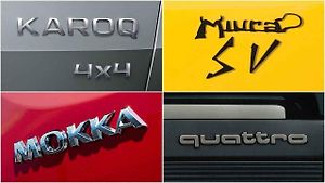 Jak automobilky vytvářejí jména pro své modely?