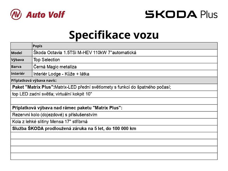 Škoda Octavia (2025) Top Selection 1.5TSi M-HEV 110 - fotka 6 z 30