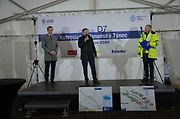 Slavnostní zahájení stavby dalšího úseku dálnice D7 se konalo v pátek 6. prosince v Třebízi.