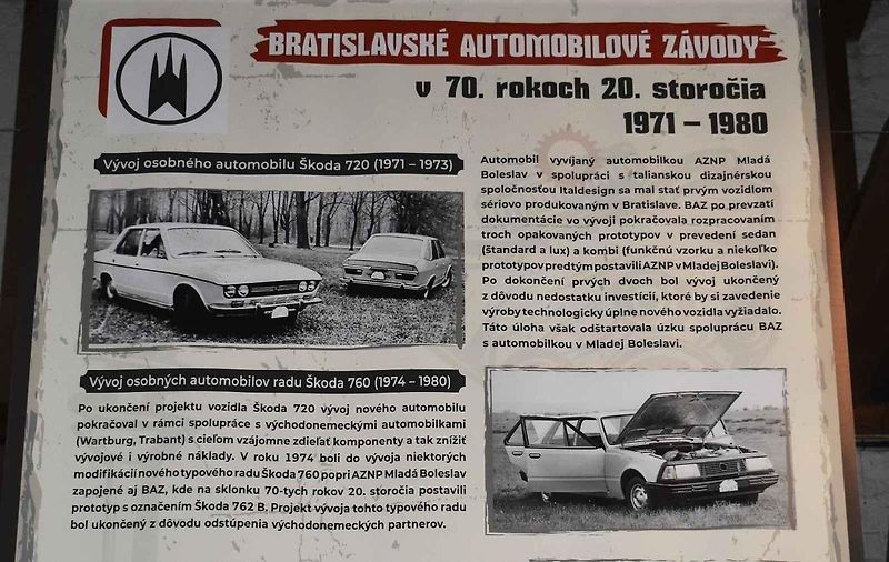Jeden z prototypů zamýšleného vozu - tento vznikl v BAZ Bratislava