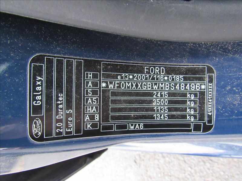 Ford Galaxy 2,0 i Comfort 107KW 7 Míst - fotka 26 z 27