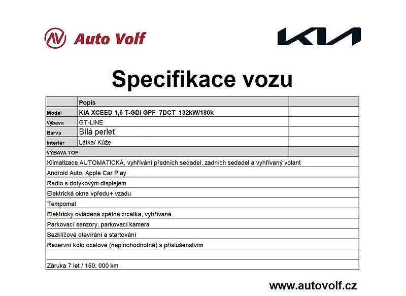Kia XCeed GT-LINE 1,6 T-GDi GPF 7DCT 132 - fotka 2 z 12
