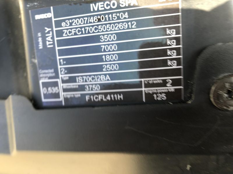 Iveco Daily (2015) 70C17 novy nosič N1 B,uzávěrka - fotka 7 z 12