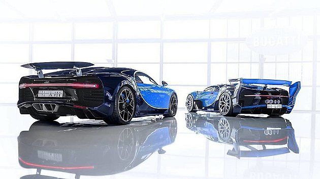 Bugatti Chiron a Bugatti Vision Gran Turismo.