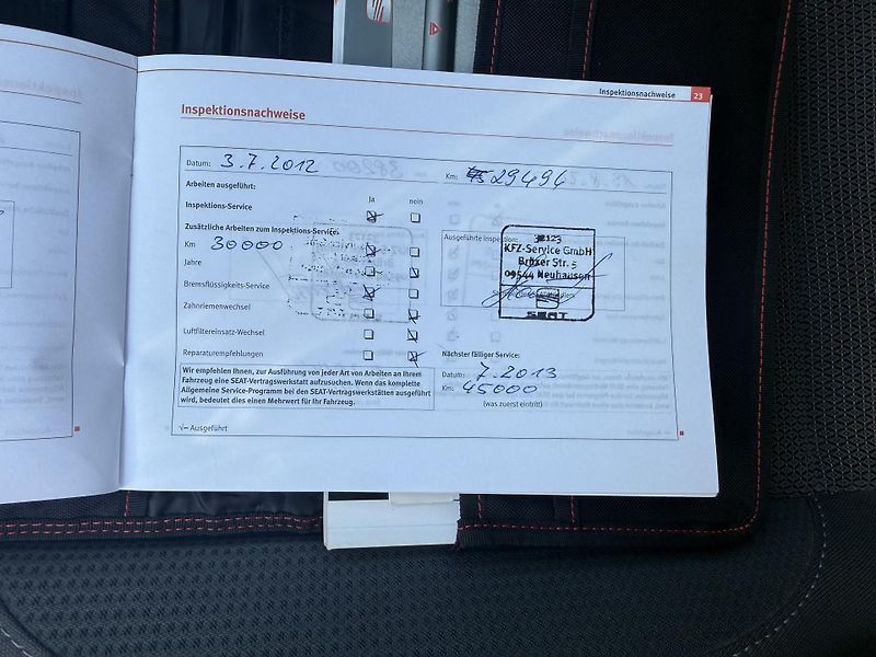Seat Altea (2009) 1.6 i servisní knížka - fotka 31 z 40
