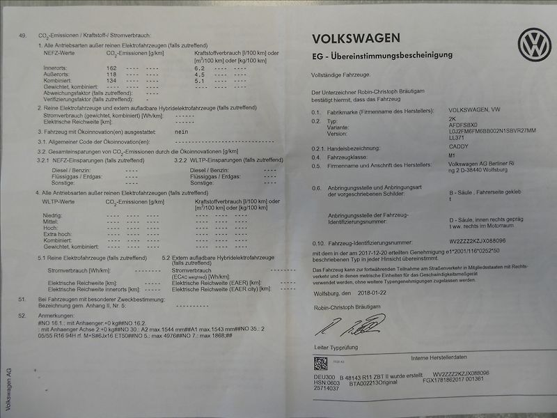 Volkswagen Caddy 2,0 TDi 110kW 7.míst,Maxi,1maj - fotka 51 z 52