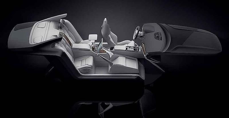 Volvo S90 Excellence Lounge Console.