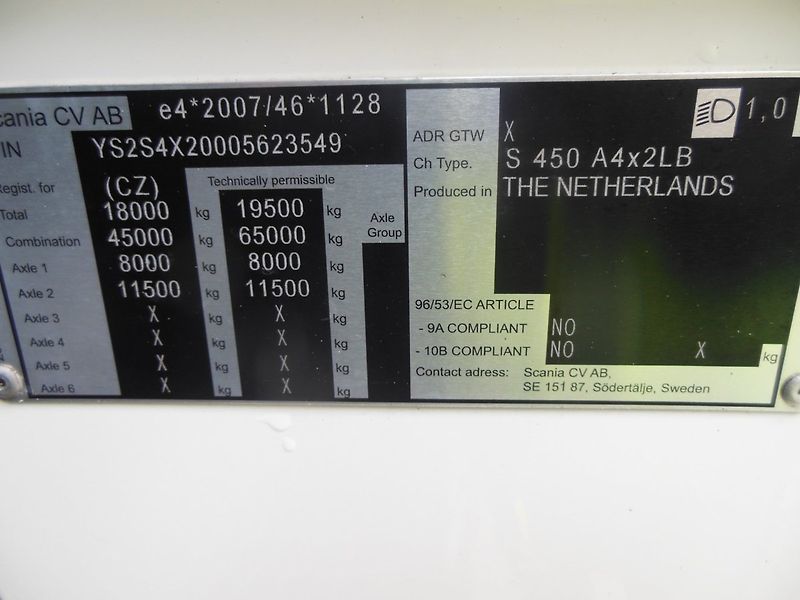 Scania S450, Komplet vzduch, Retarder - fotka 21 z 22