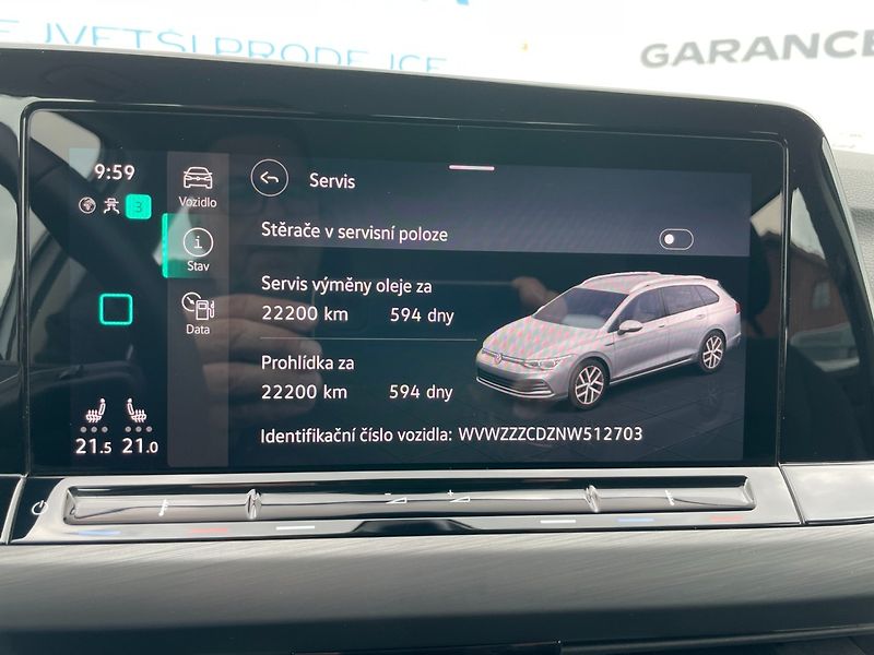 Volkswagen Golf (2021) Com. VIII 2.0TDi STYLE! ČR+1.m - fotka 23 z 38