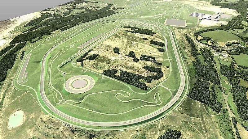 Plánované testovací středisko BMW u Sokolova.