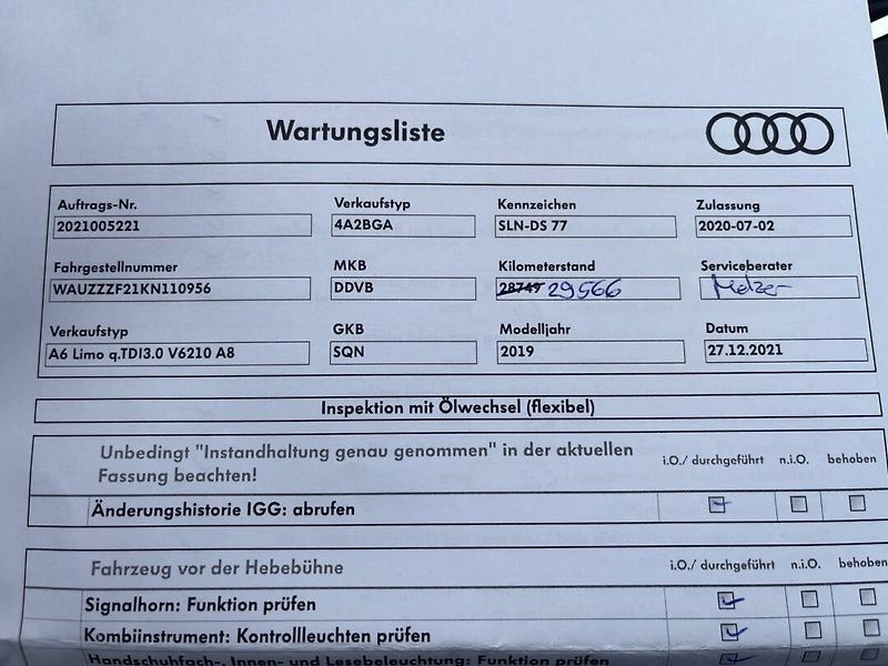 Audi A6 (2020) 3.0 TDi Quattro S-Line DPH TOP - fotka 26 z 34