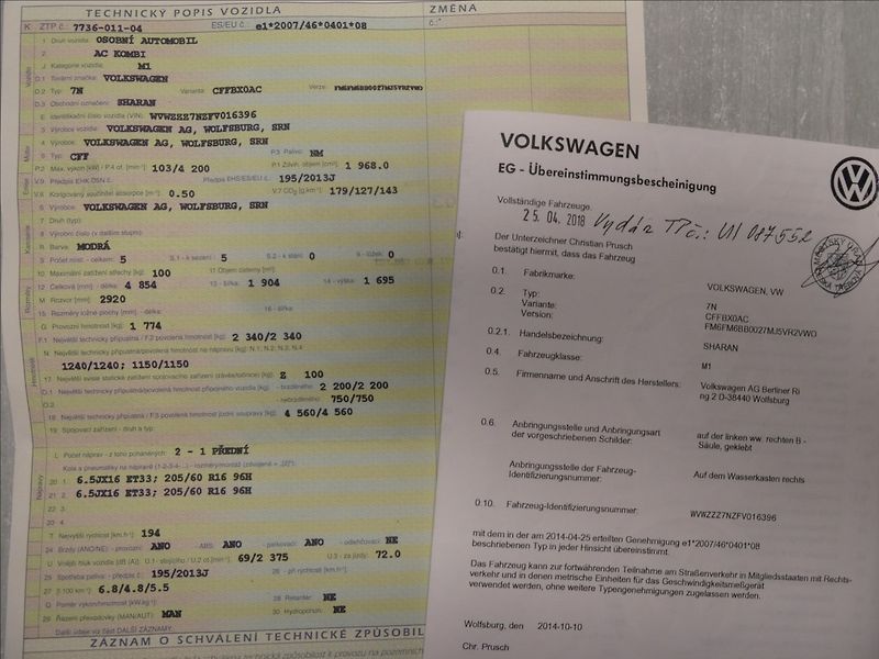 Volkswagen Sharan 2,0 TDi 103kW Cup,2xkola,panor - fotka 50 z 67