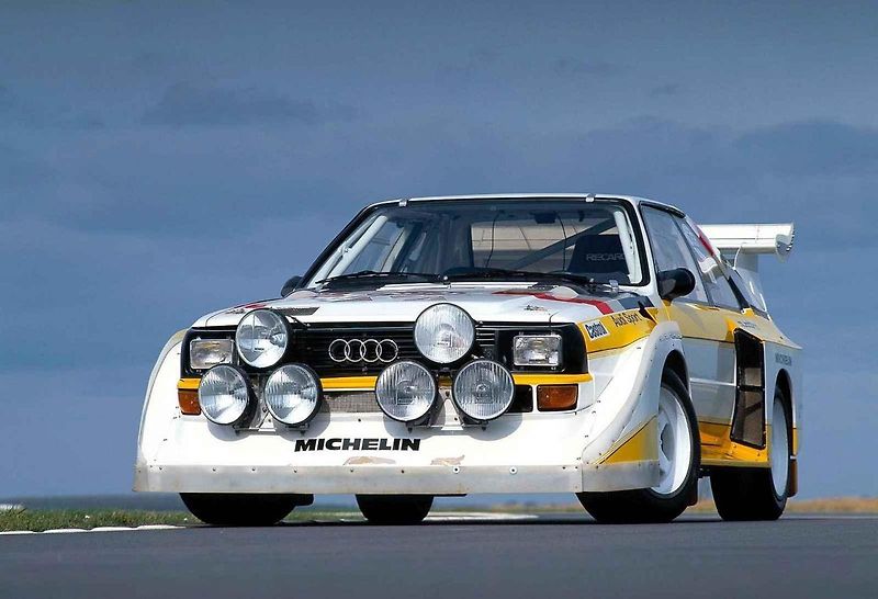 Řez vozem Audi Quattro