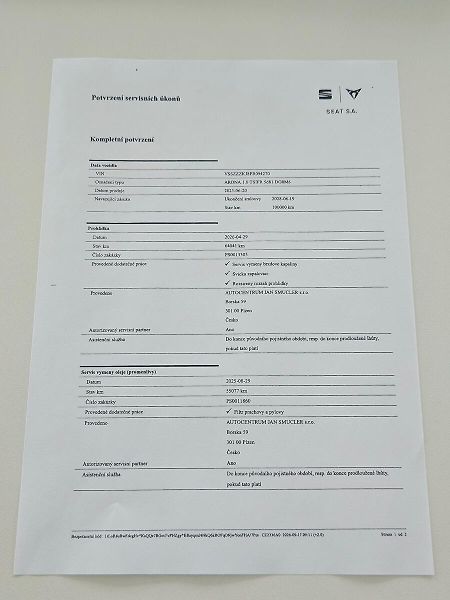 Seat Arona 1,0 TSI 81kW, FR, 1.maj., ČR - fotka 32 z 33