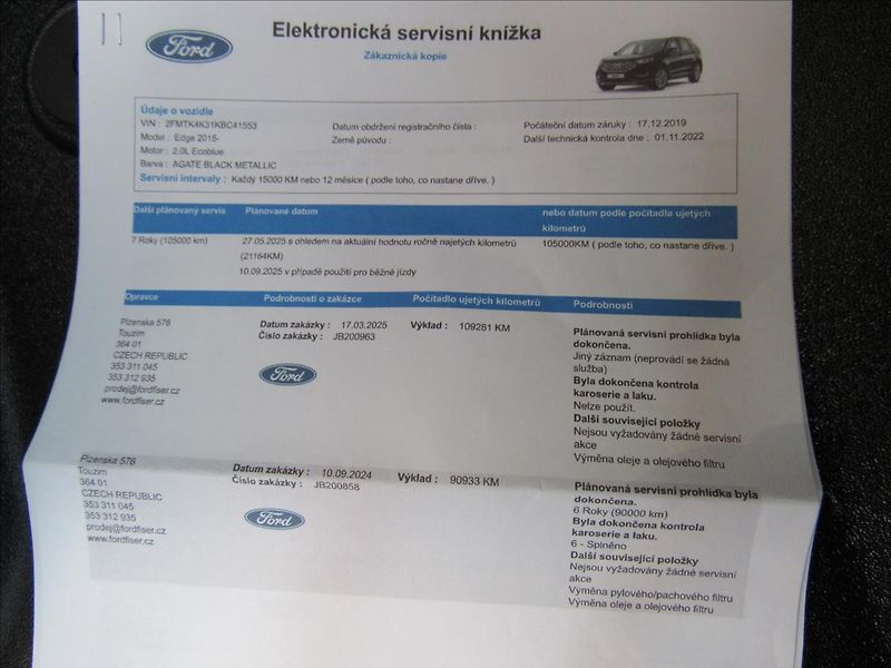 Ford Edge 2,0 TDCi EcoBlue 175kW 4x4 Aut - fotka 33 z 33