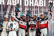 Trio Adam Lacko, David Vršecký a Aliyyah Koloc zvítězilo za volantem vozu Mercedes-AMG GT4 v sobotním závodě Hankook 6h Abu Dhabi v rámci šampionátu 24h Series. Foto: Buggyra media