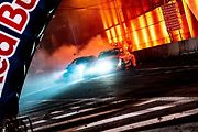 Finále Race The Streets, mezinárodního šampionátu v driftech v Dolní oblasti Vítkovic. 9. srpna 2025 v Ostravě. Zleva Marco Zakouřil, George Christoforou