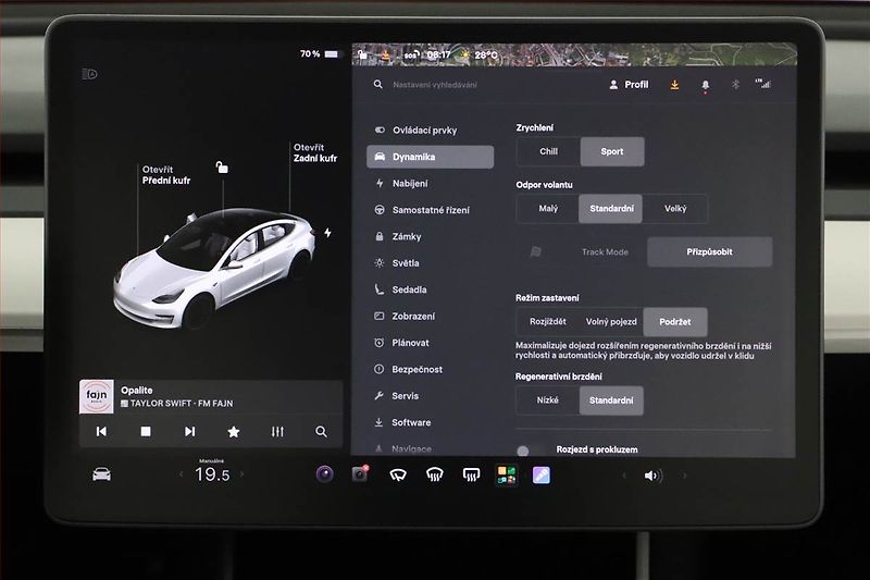 Tesla Model 3 (2020) Performance 78kWh, SoH 83% - fotka 18 z 20