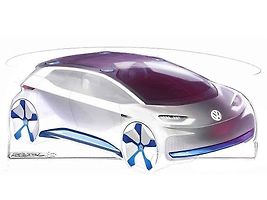Volkswagen na autosalonu v Paříži představí koncept nového elektromobilu.