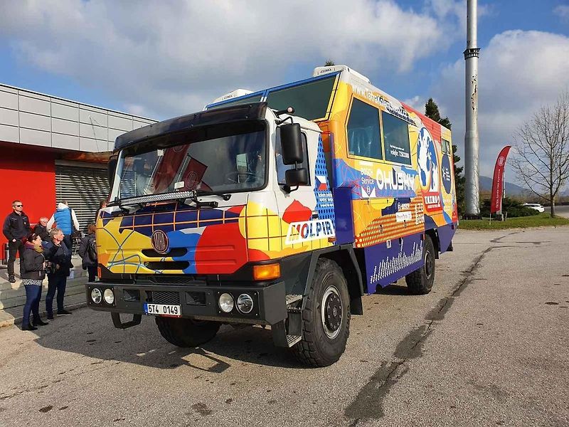 Speciál Tatra Terrn°1 byl v Kopřivnici v obložení novinářů.