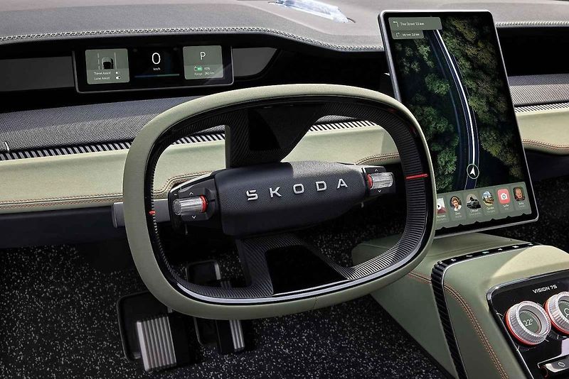 První jízdu jsme se Škodou Vision 7S absolvovali na břehu moře