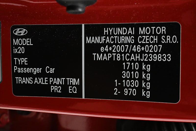 Hyundai ix20 1,4 66kW CVVT Manuál Záruka až - fotka 10 z 22
