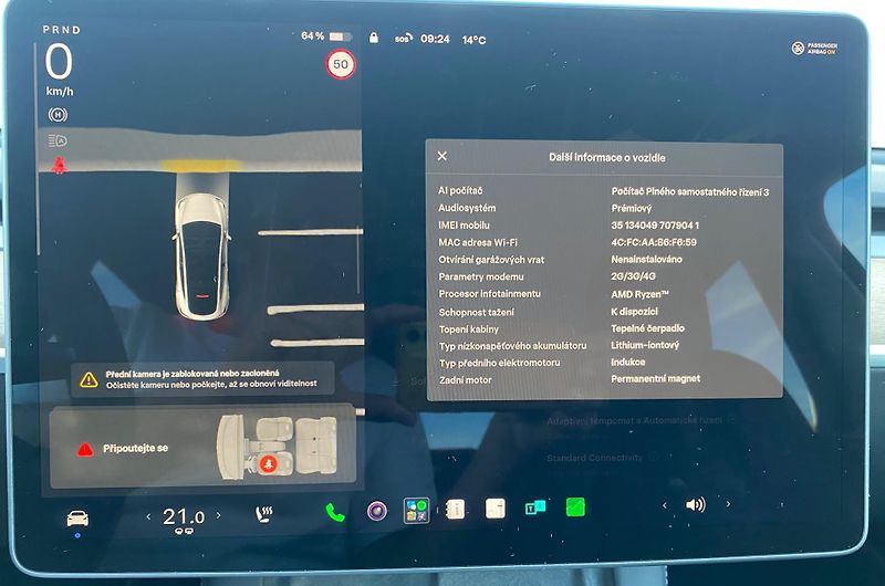 Tesla Model Y (2023) Long Range, tažné, 47 tis km - fotka 14 z 22