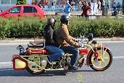 Sraz historických motocyklů Čechie-Böhmerland v Krásné Lípě