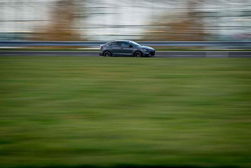 Oslavy 10. výročí zahájení sériové výroby automobilky Hyundai, 2. listopadu 2018 v Nošovicích. Na snímku Hyundai i30 Fastback N.