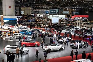 Autosalon v Ženevě v roce 2019.